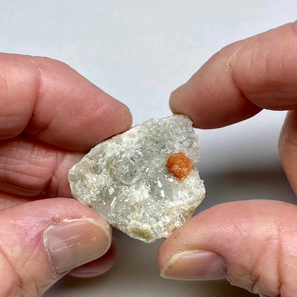 Rhodochrosite Crystal on matrix -  Foote Mine, North Carolina, USA,
