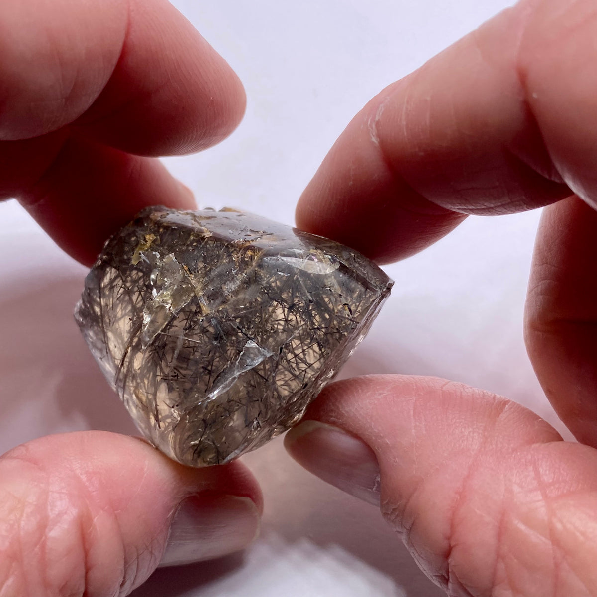 Smokey Tourmalated Quartz - Brazil