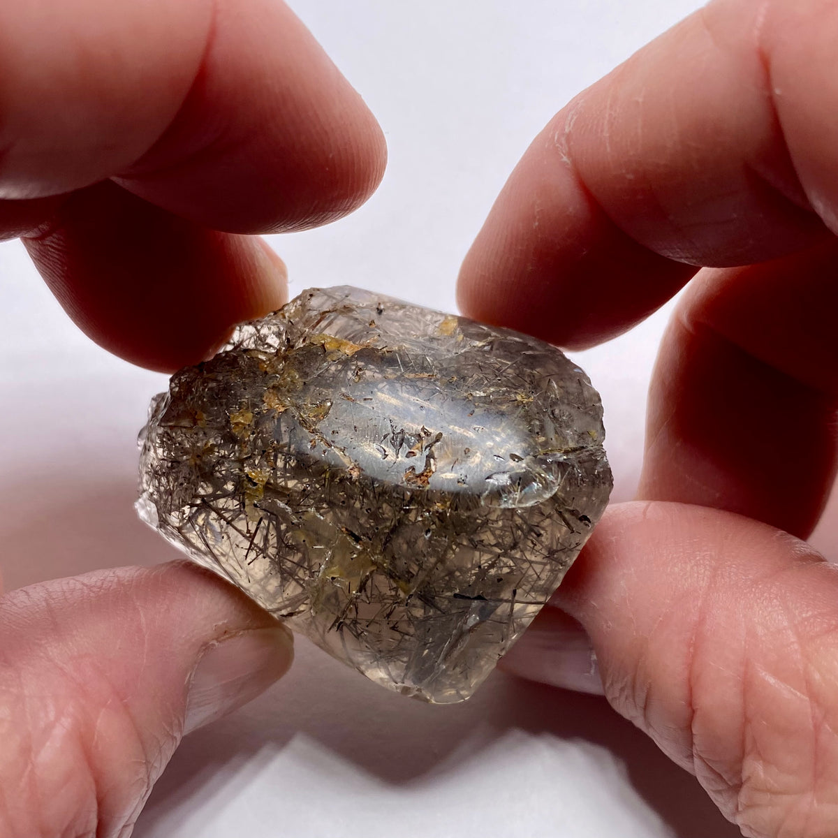 Smokey Tourmalated Quartz - Brazil