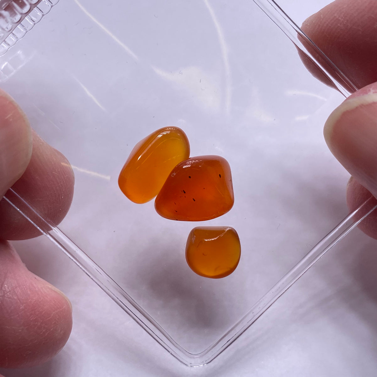 Orange Chalcedony - Namibia