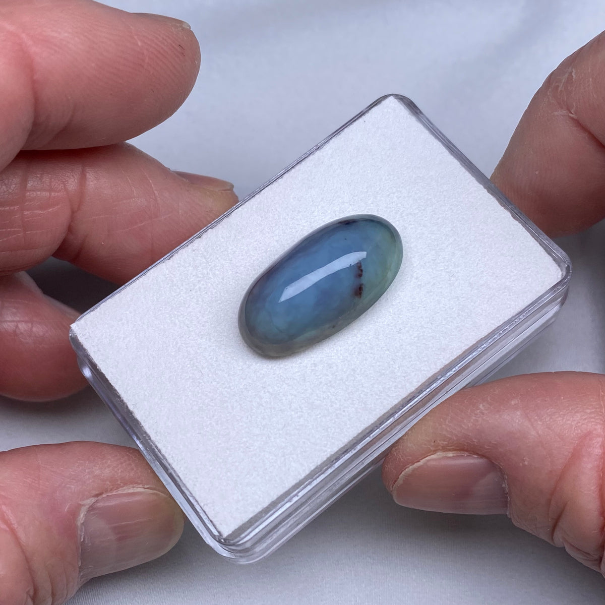 Blue Peruvian Opal Cabochon