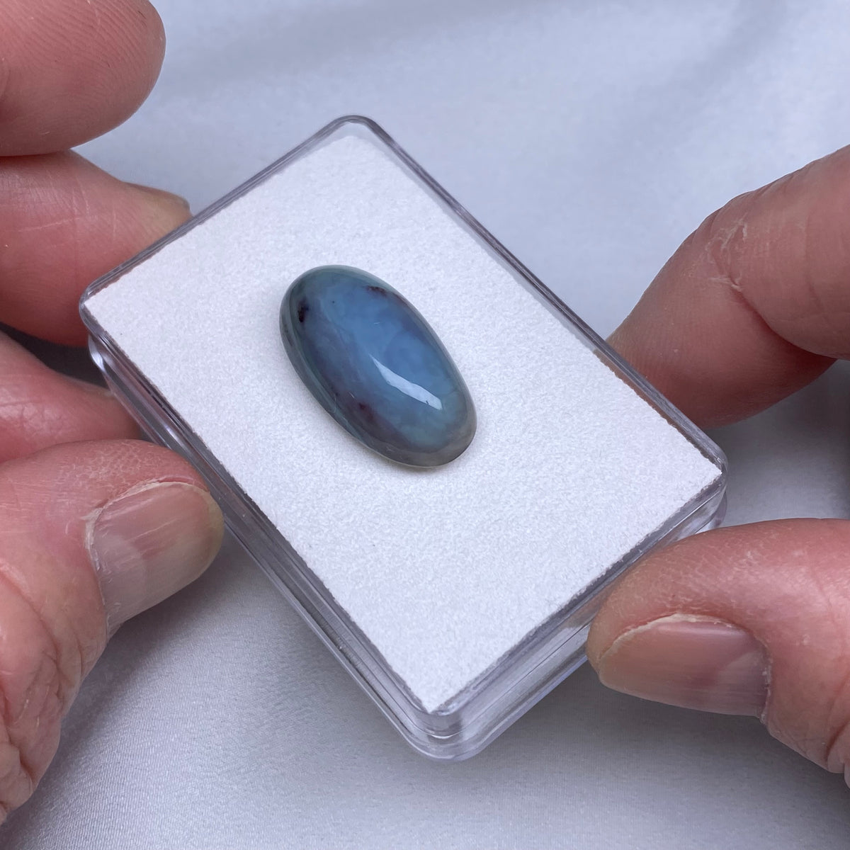 Blue Peruvian Opal Cabochon