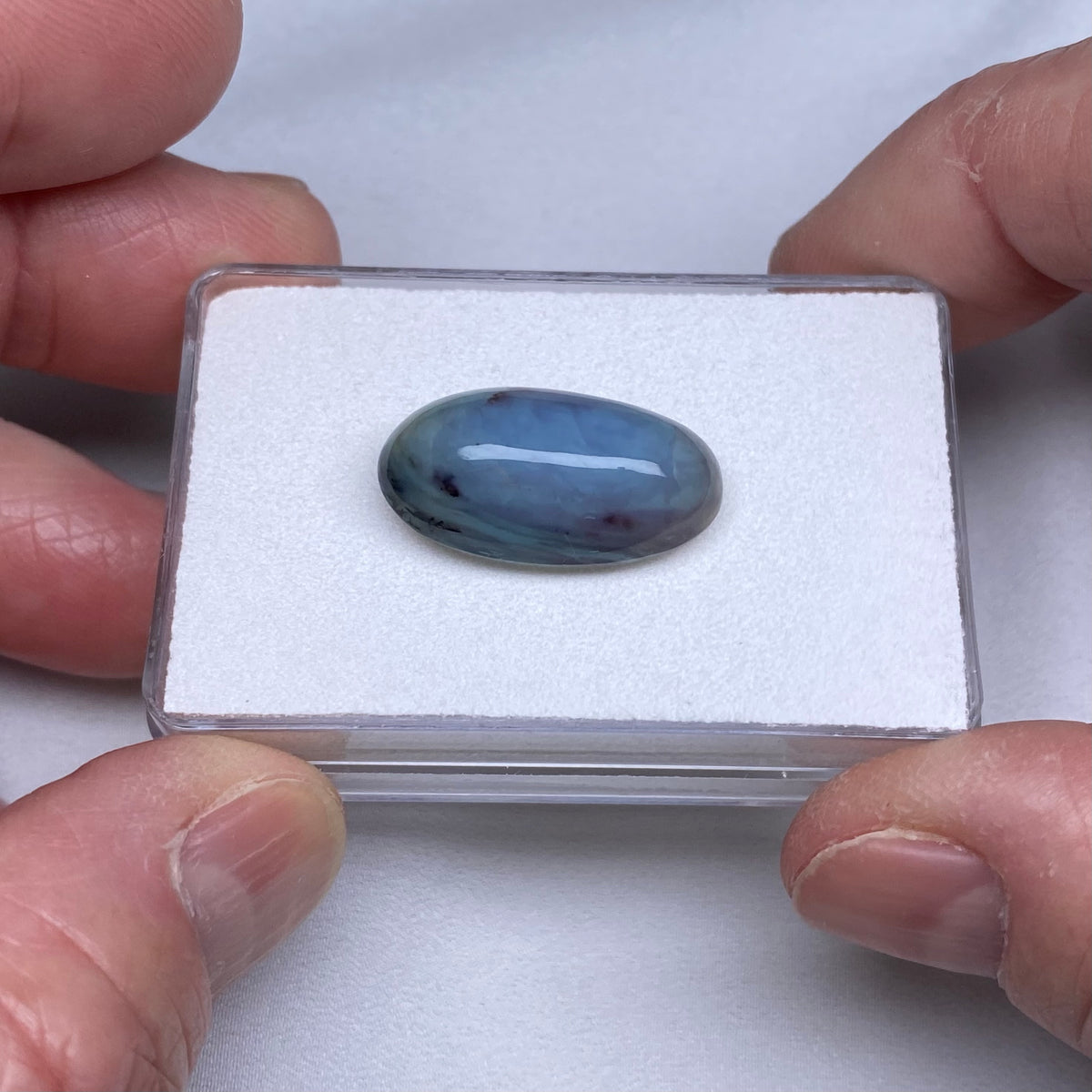 Blue Peruvian Opal Cabochon
