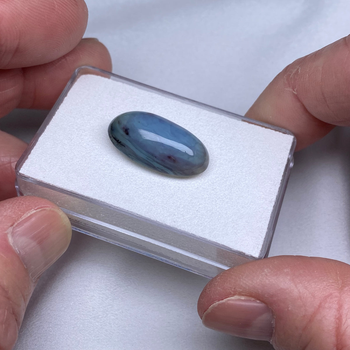 Blue Peruvian Opal Cabochon