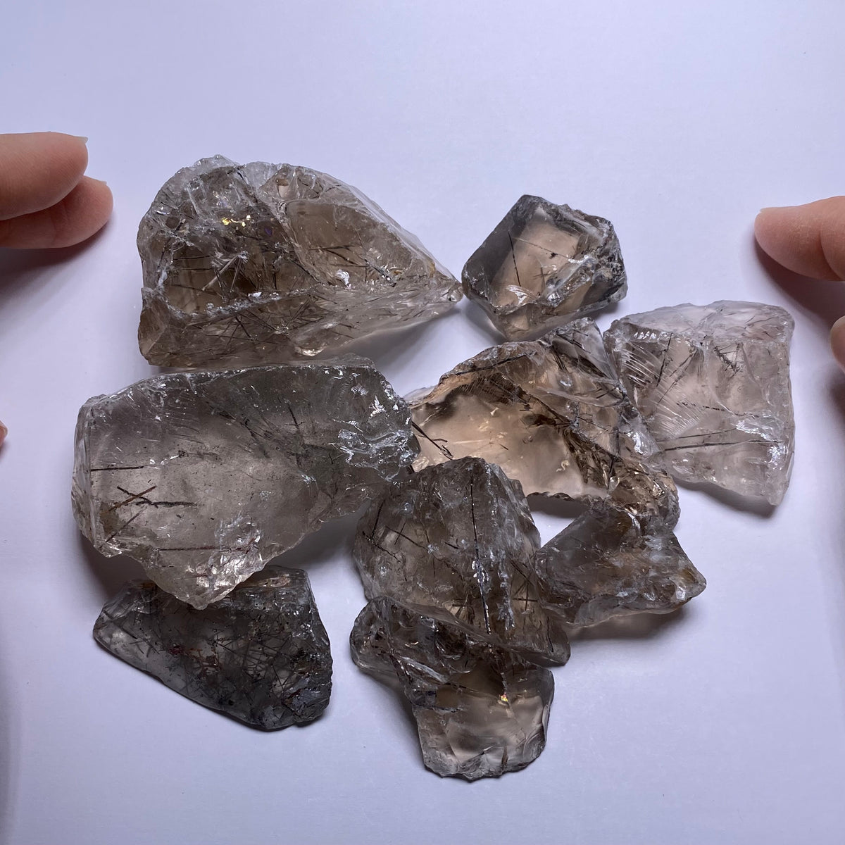 Smokey Tourmalated Quartz - Brazil