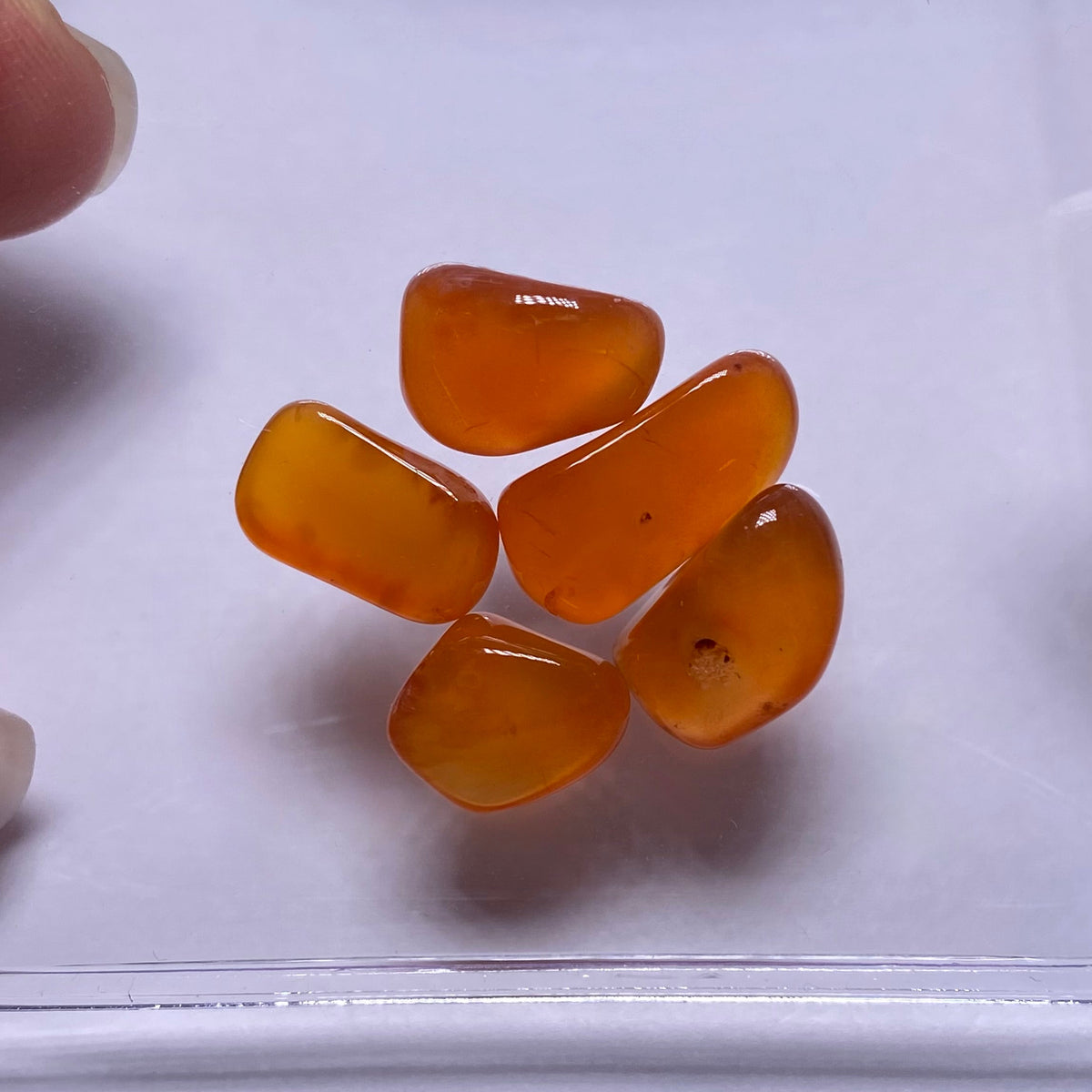 Orange Chalcedony - Namibia