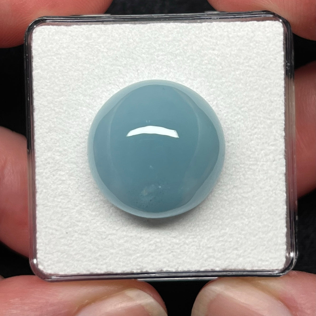 Silky Aquamarine Cabochon