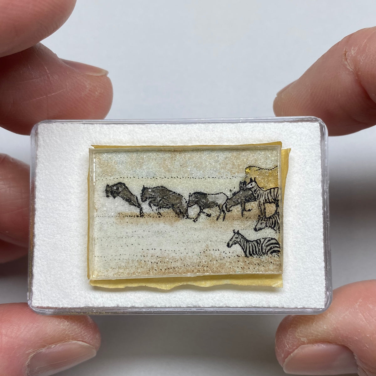 Vintage Gem Sand Painting – Wildlife Scene