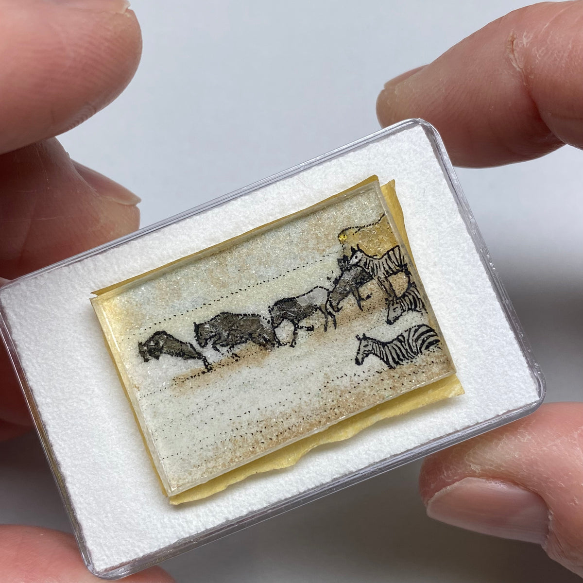 Vintage Gem Sand Painting – Wildlife Scene