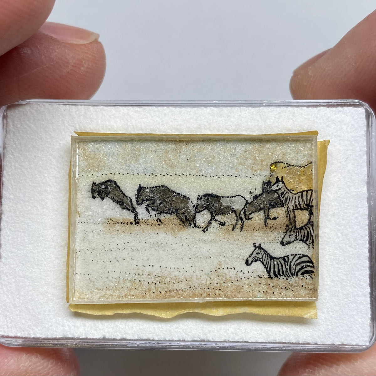 Vintage Gem Sand Painting – Wildlife Scene