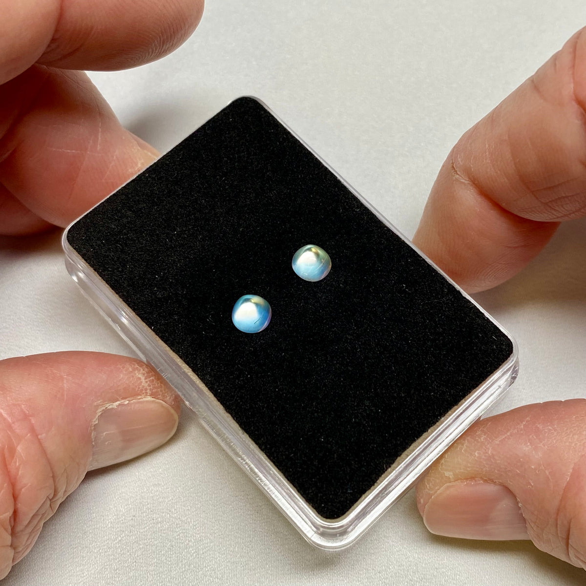 Rainbow Moonstone Pair - Burma
