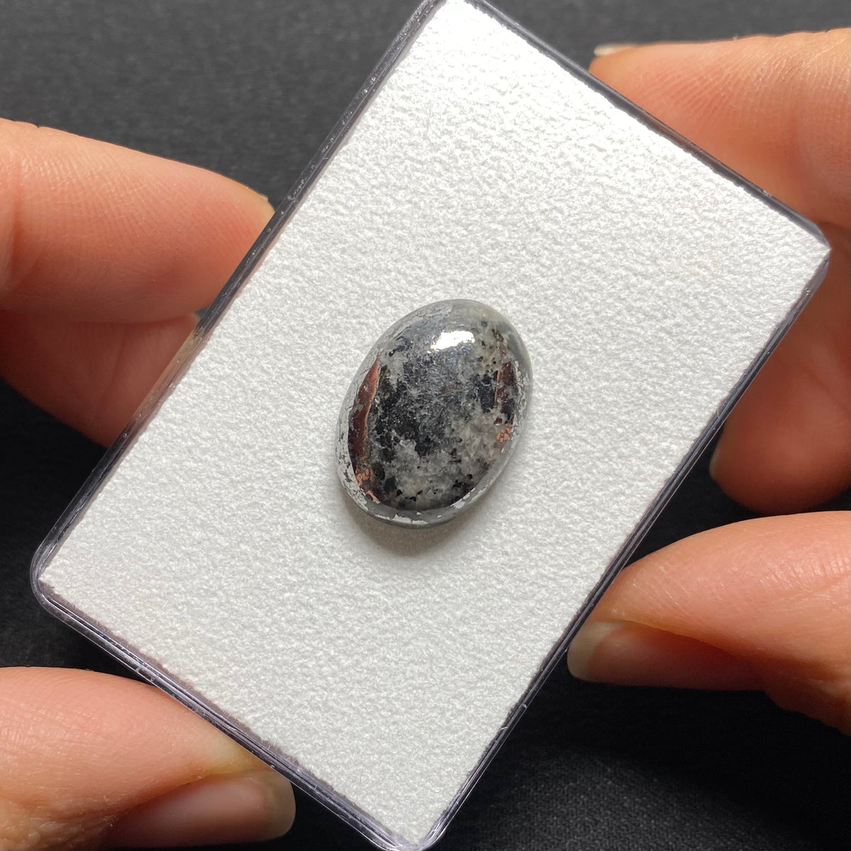 Silver/Cobalt Ore Cabochon
