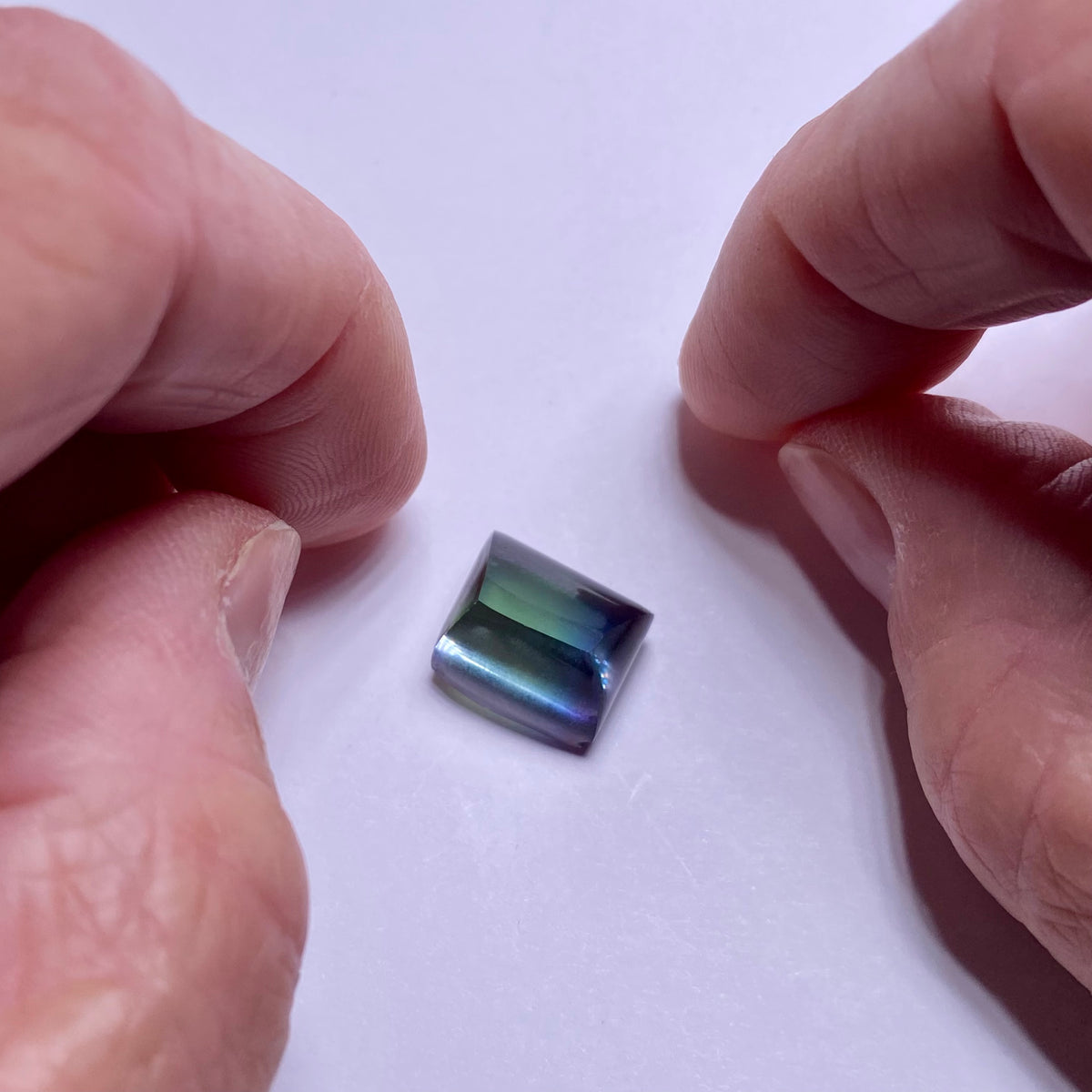 Unheated Peacock Tanzanite Preform