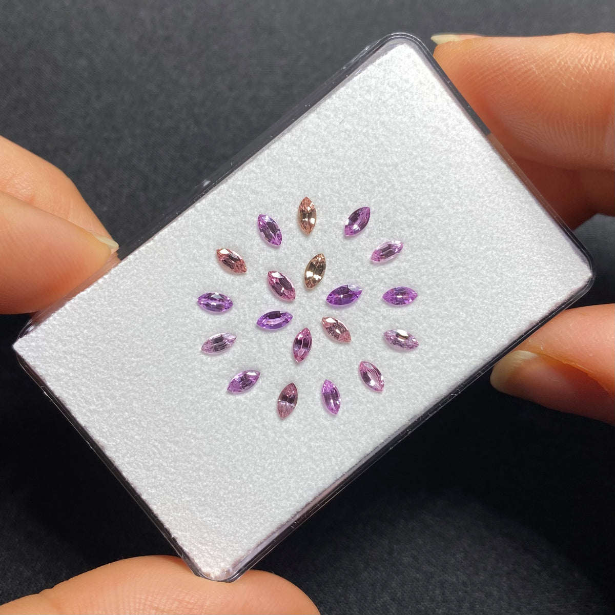 Madagascar Sapphire Marquise Set