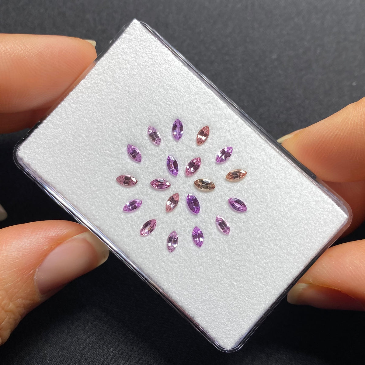 Madagascar Sapphire Marquise Set