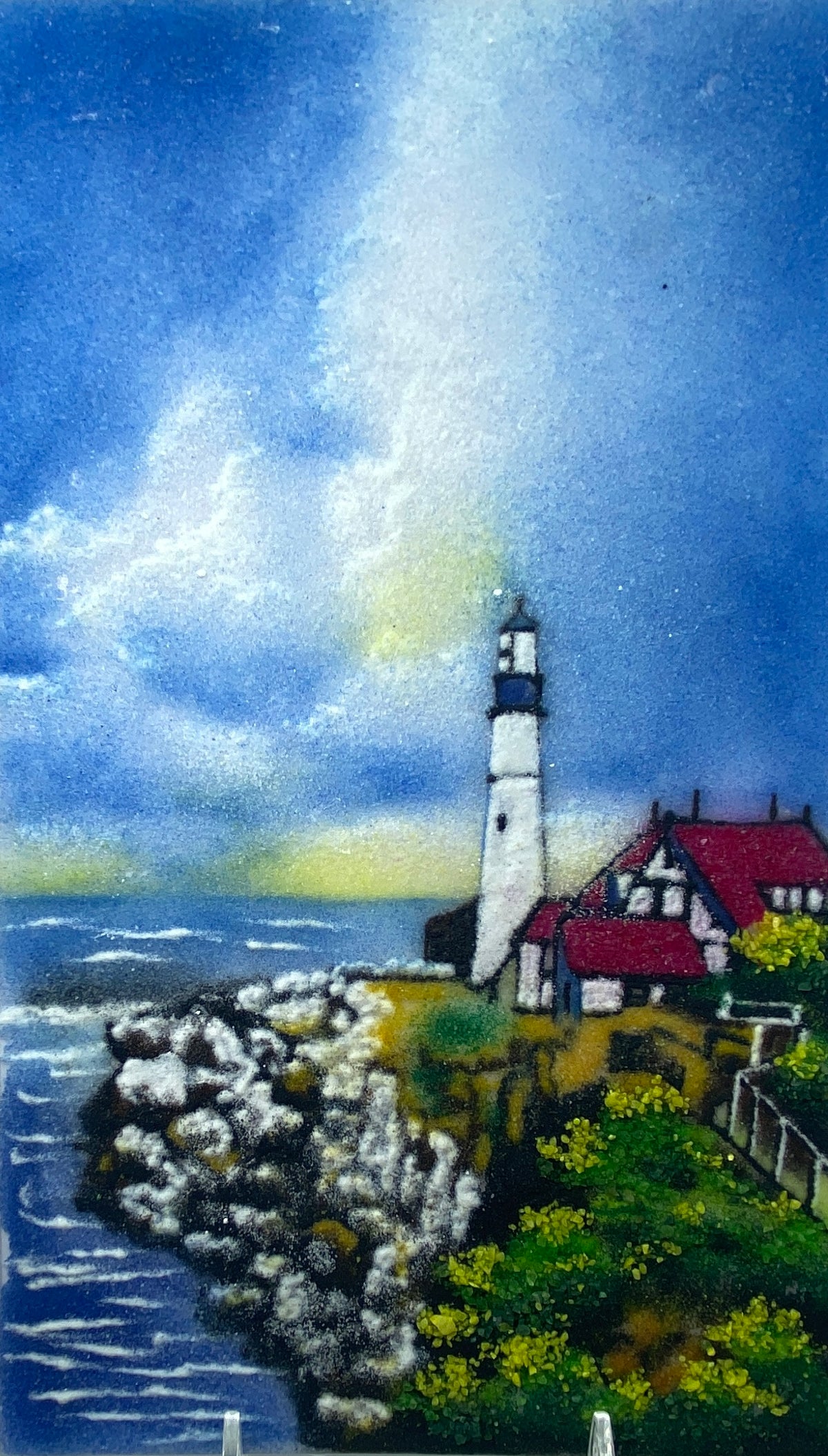 Gem Painting - Seaside Lighthouse