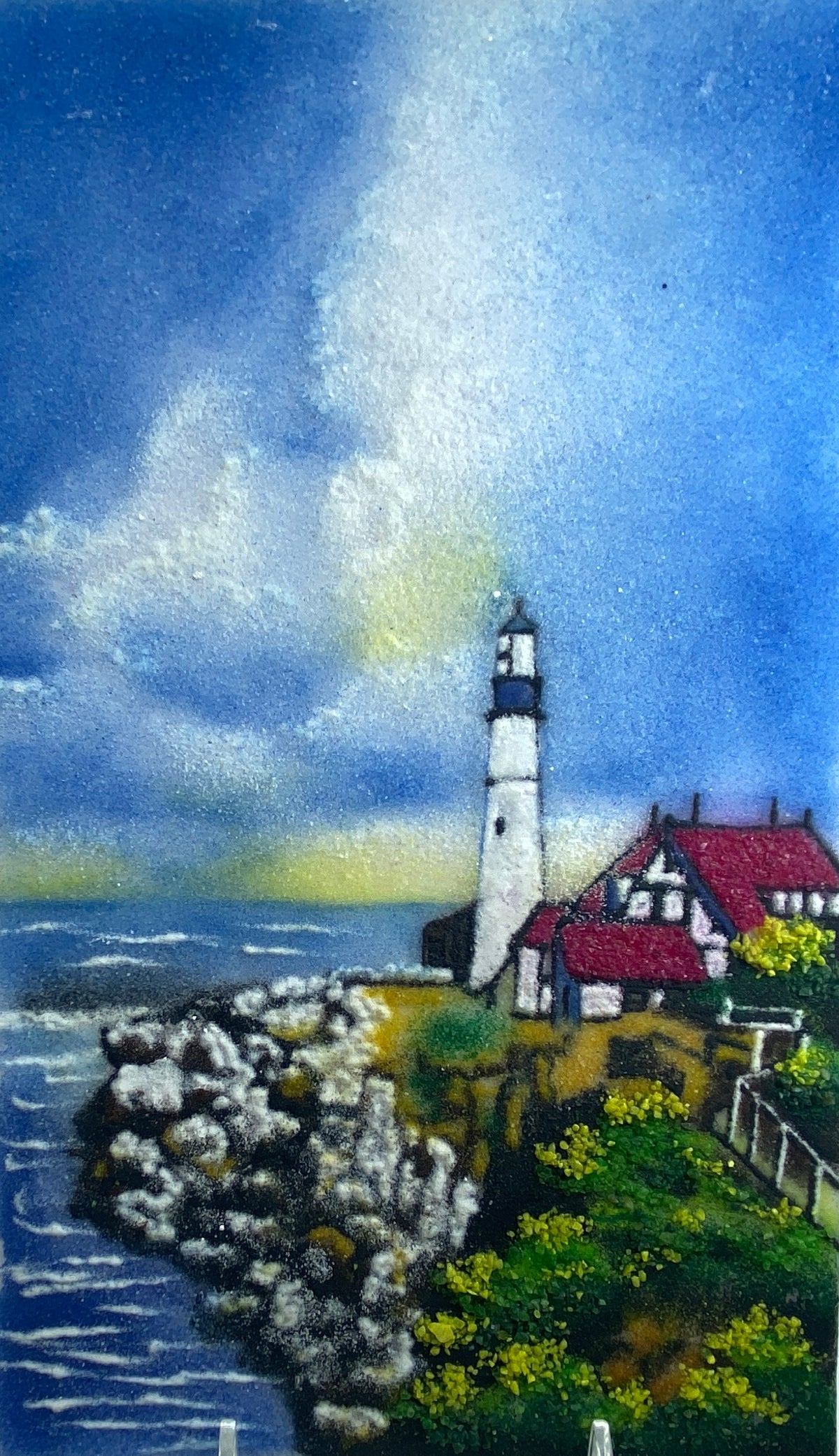 Gem Painting - Seaside Lighthouse