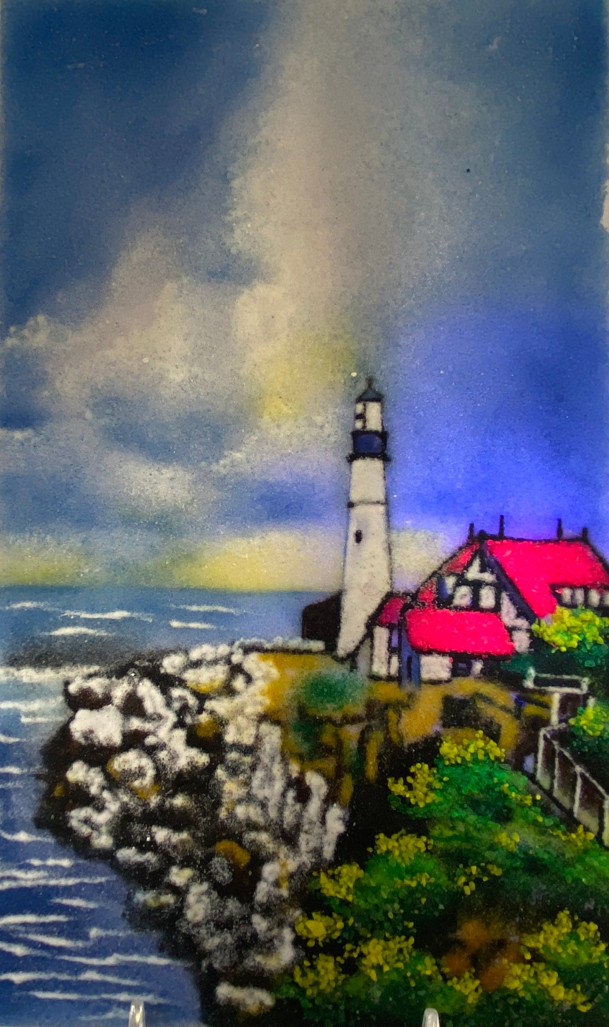 Gem Painting - Seaside Lighthouse