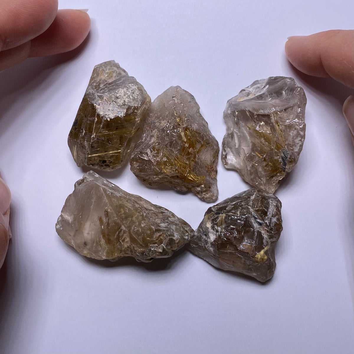 Golden Rutile in Quartz - Brazil
