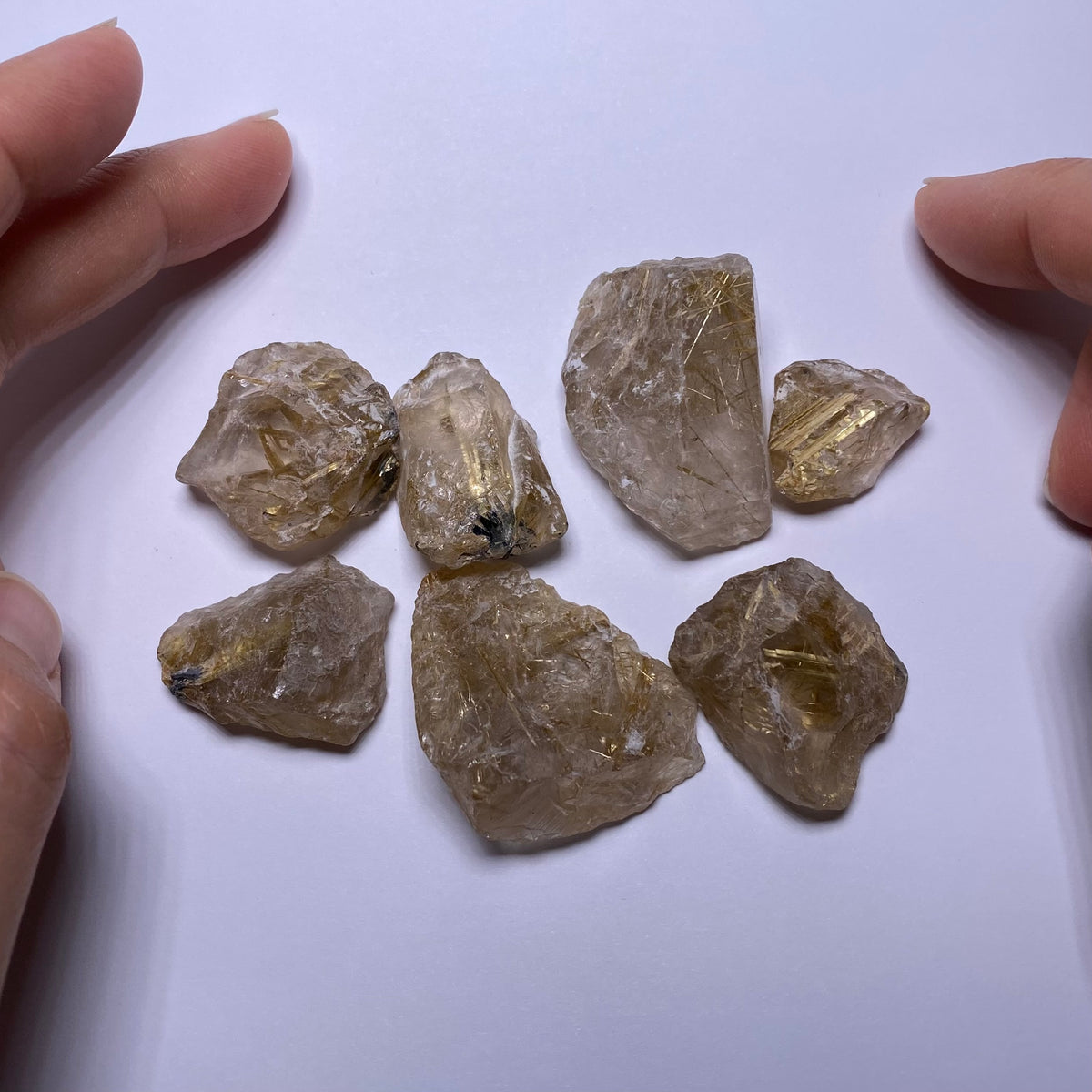 Golden Rutile in Quartz - Brazil