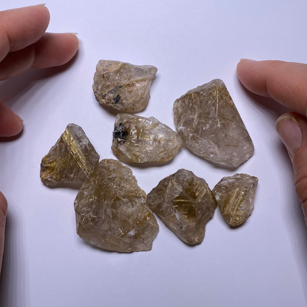 Golden Rutile in Quartz - Brazil