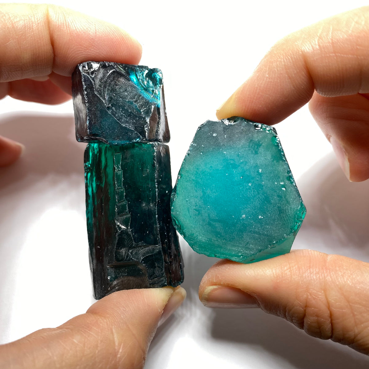 Blue Green Cubic Zirconia