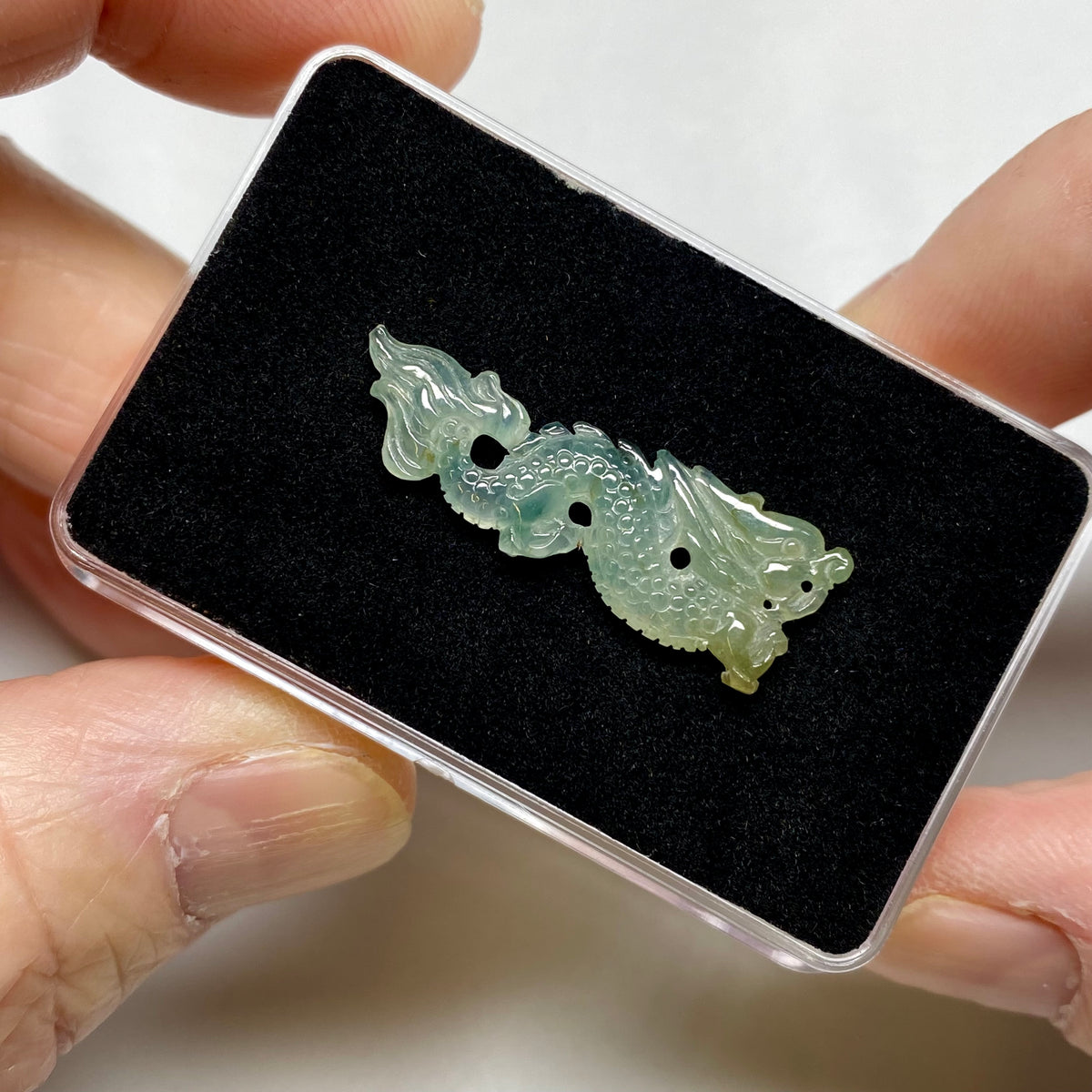 Jadeite Jade Dragon Carving - Burma
