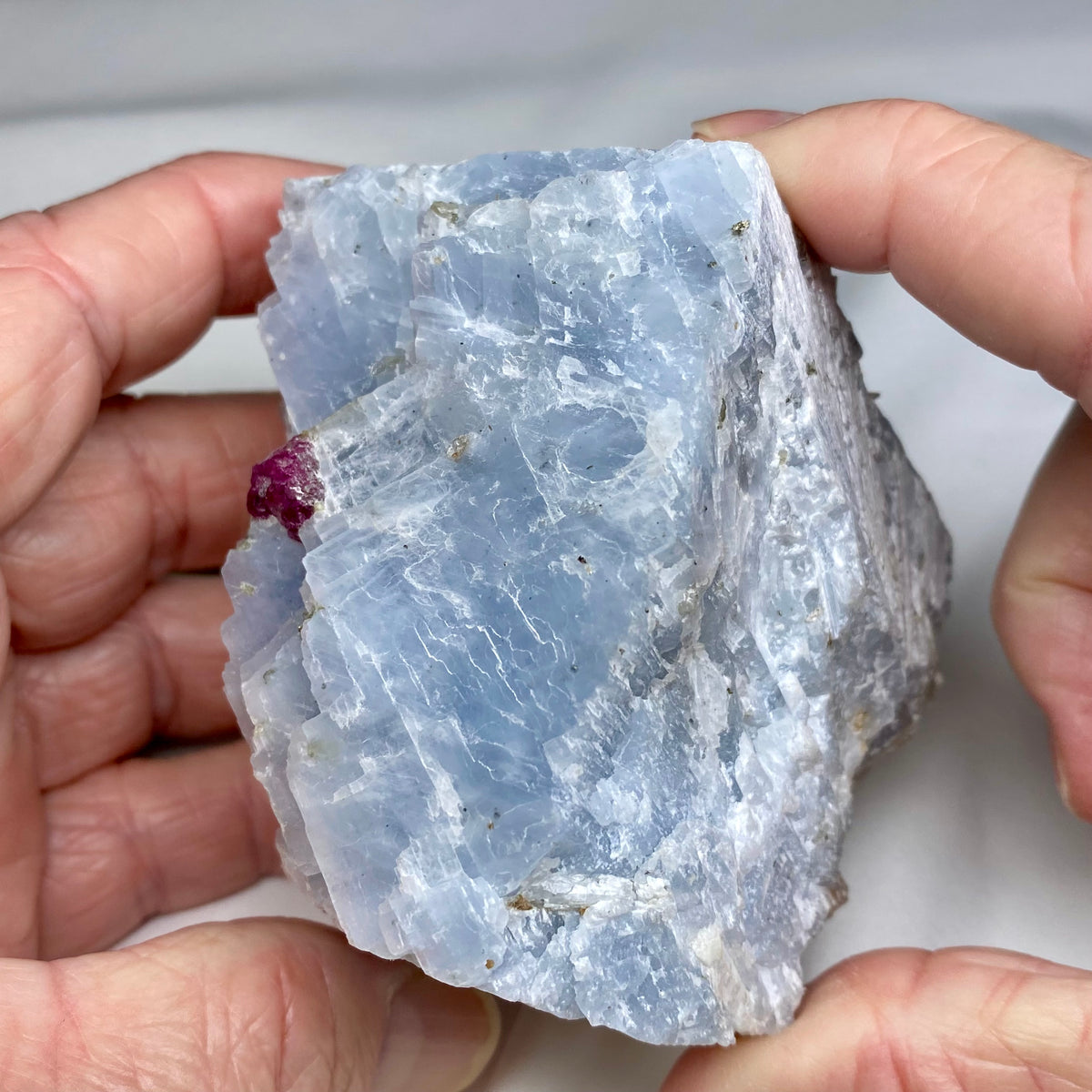 Ruby Crystal on Calcite – Mogok, Burma