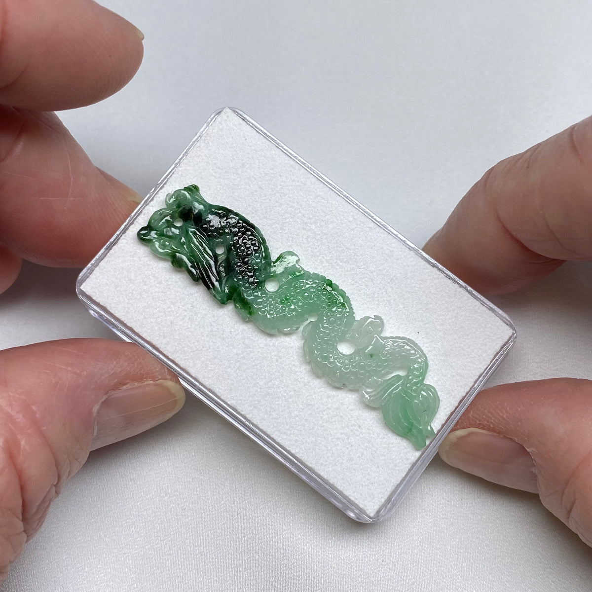 Jadeite Jade Dragon Carving - Burma