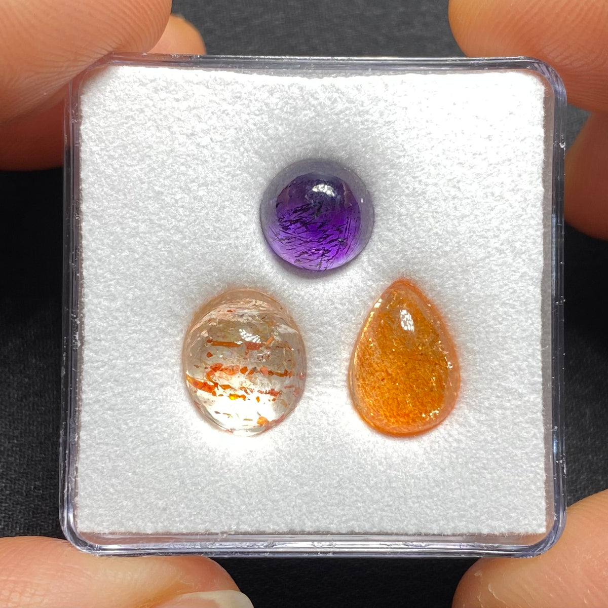 Illusion Sunstone &amp; Rwandan Amethyst