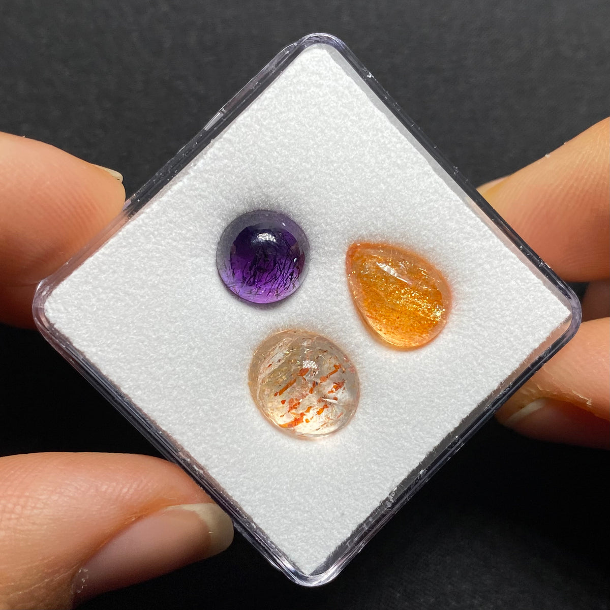 Illusion Sunstone &amp; Rwandan Amethyst