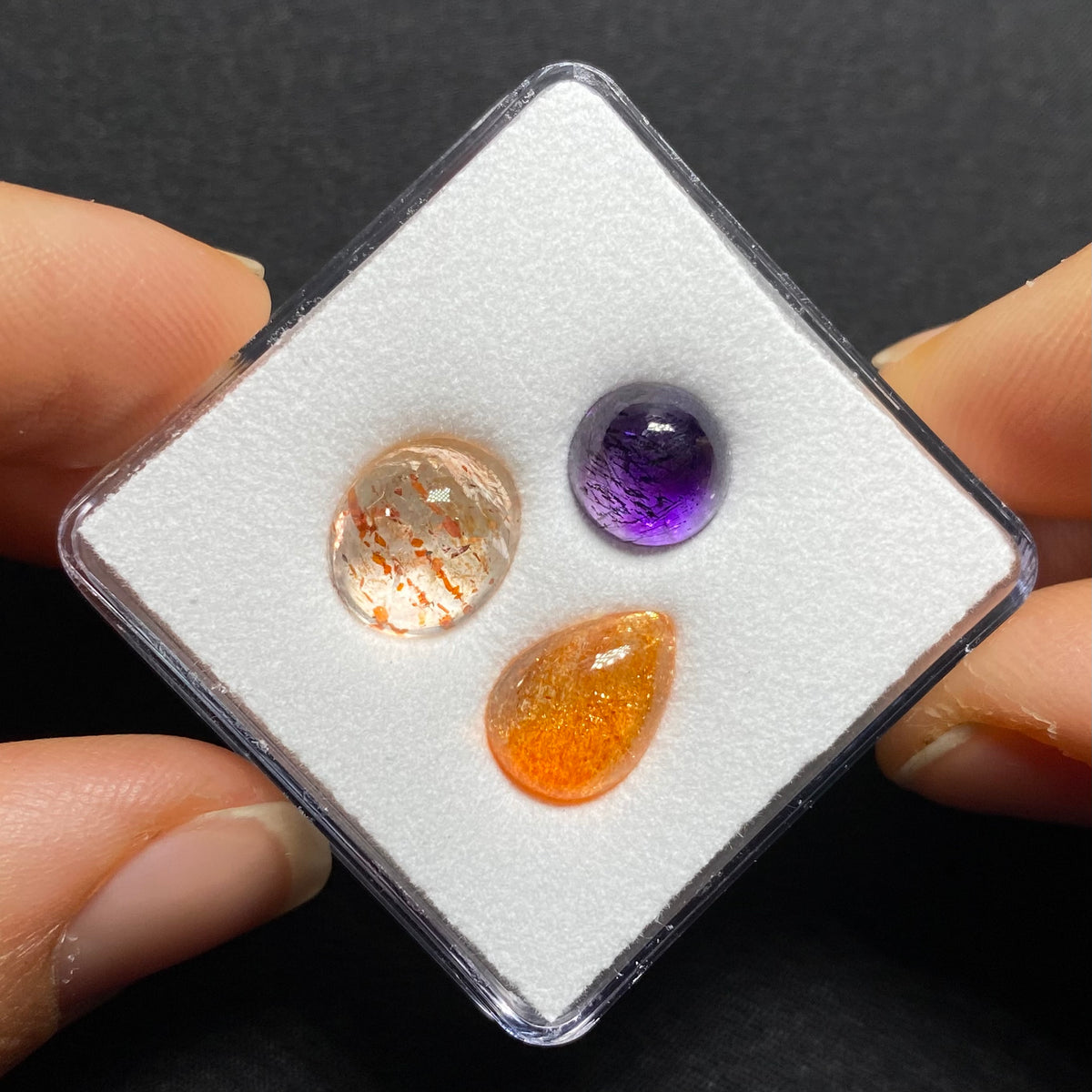 Illusion Sunstone &amp; Rwandan Amethyst