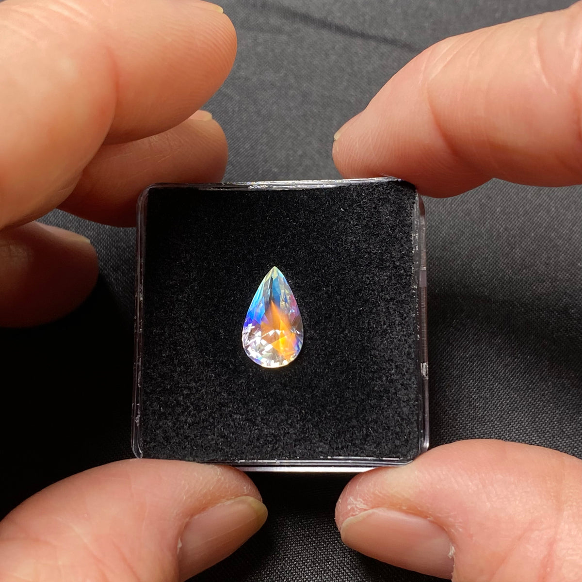 Faceted Rainbow Moonstone - Madagascar