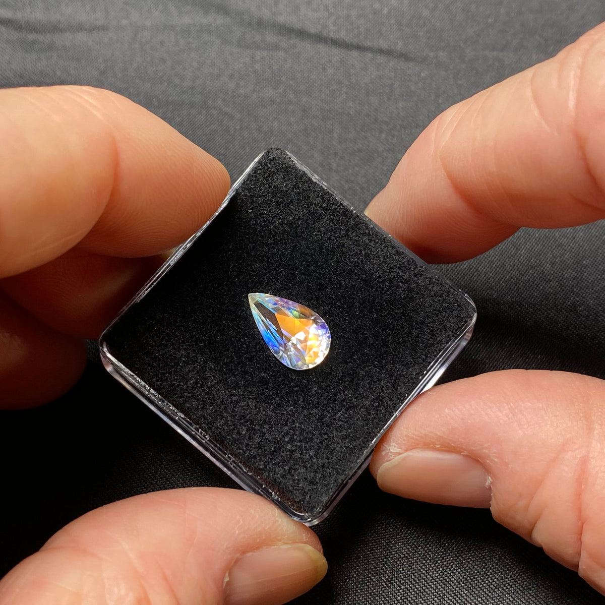 Faceted Rainbow Moonstone - Madagascar