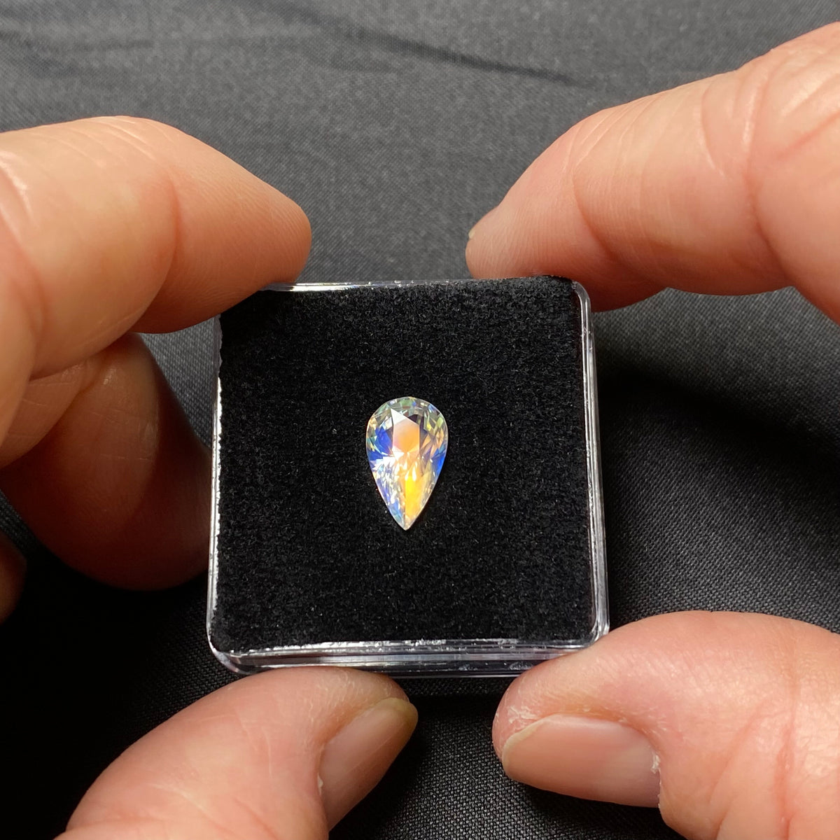 Faceted Rainbow Moonstone - Madagascar