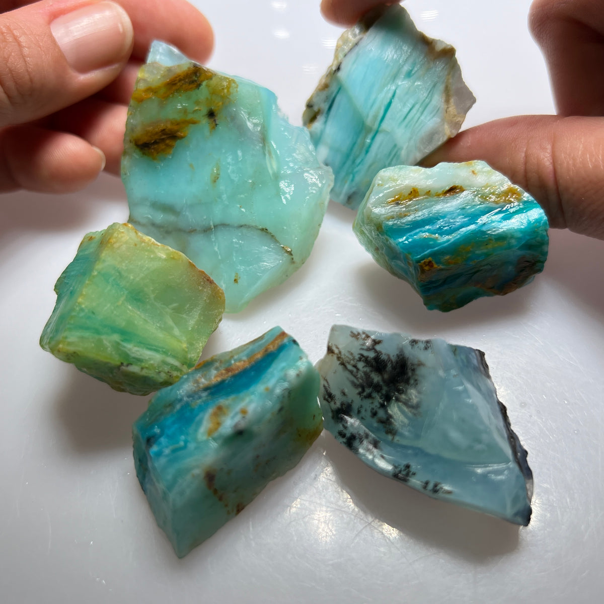 Dendritic Blue Peruvian Opal