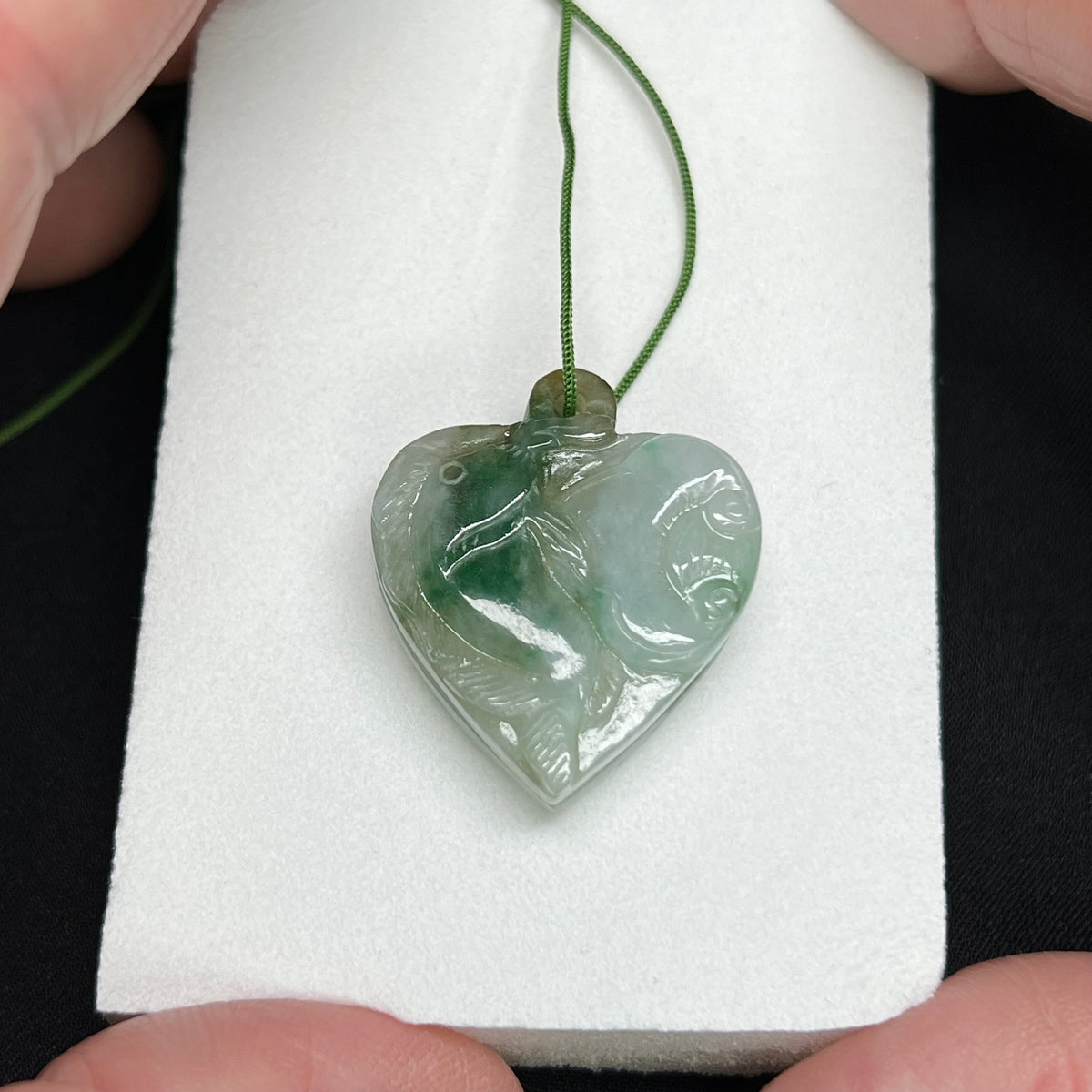 Jadeite locket pendent