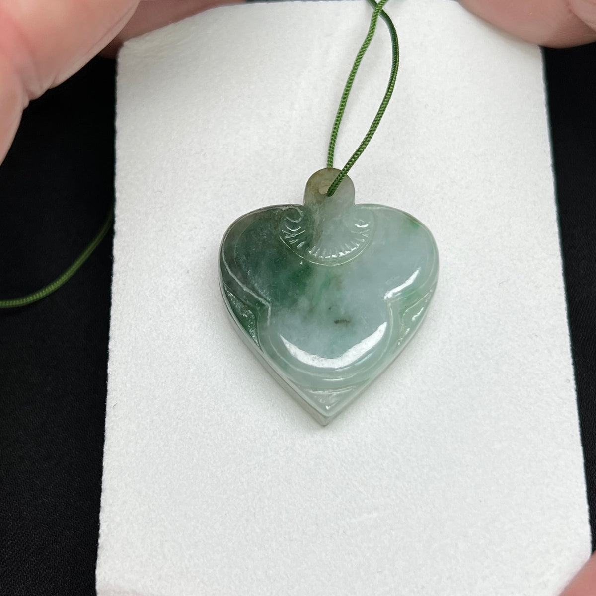 Jadeite locket pendent