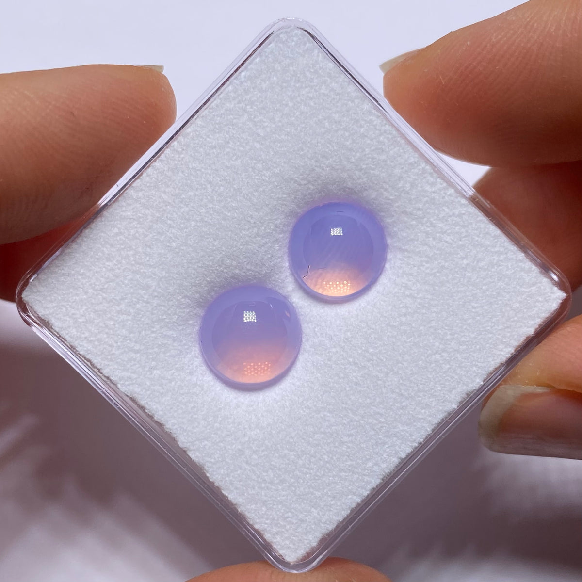 Lavender Quartz Cabochons