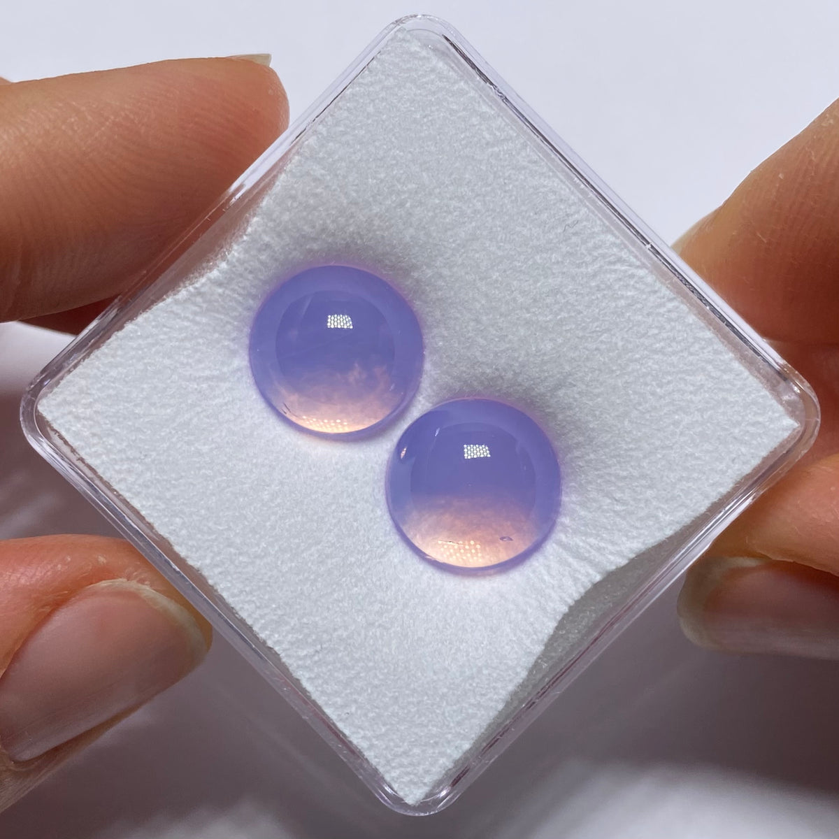 Lavender Quartz Cabochons