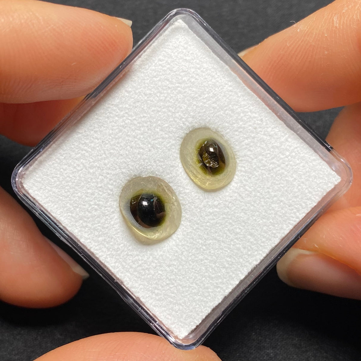 Eye Tourmaline Cabochons