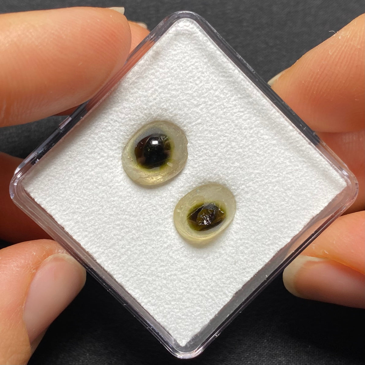 Eye Tourmaline Cabochons