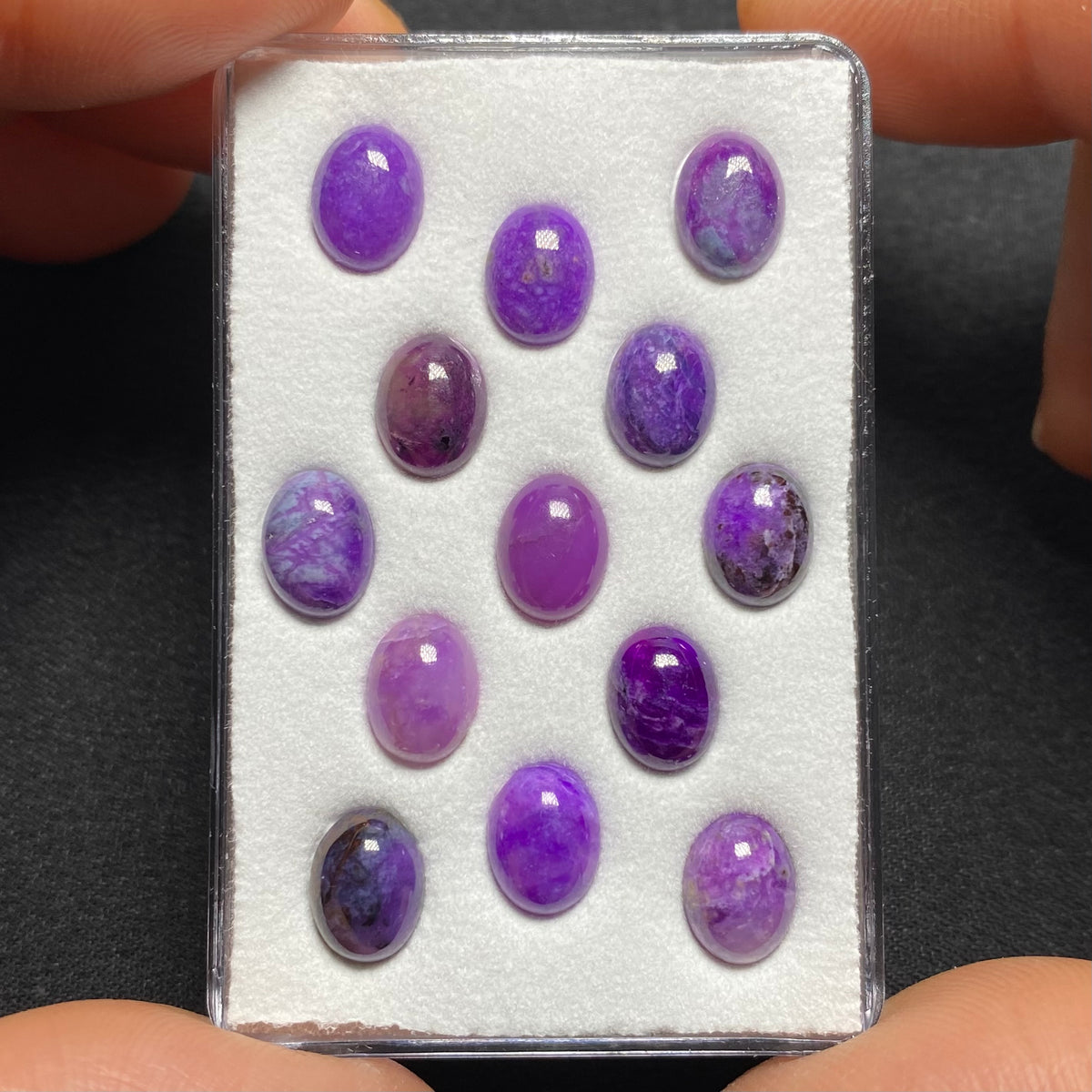 Sugilite Cabochons, Wessels Mine, South Africa