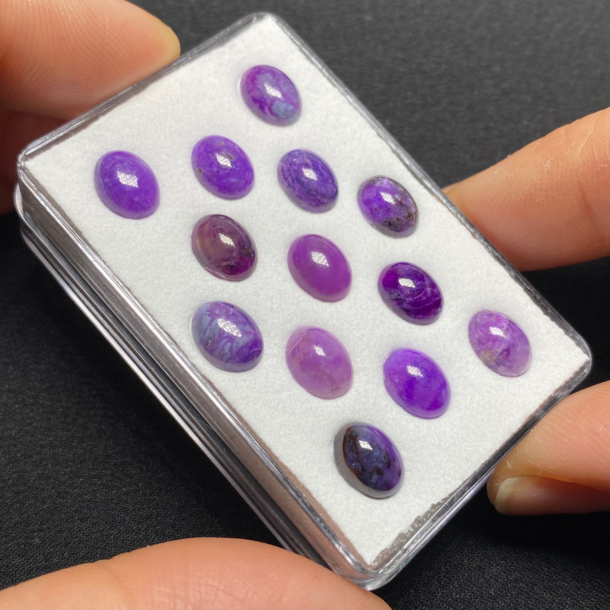 Sugilite Cabochons, Wessels Mine, South Africa