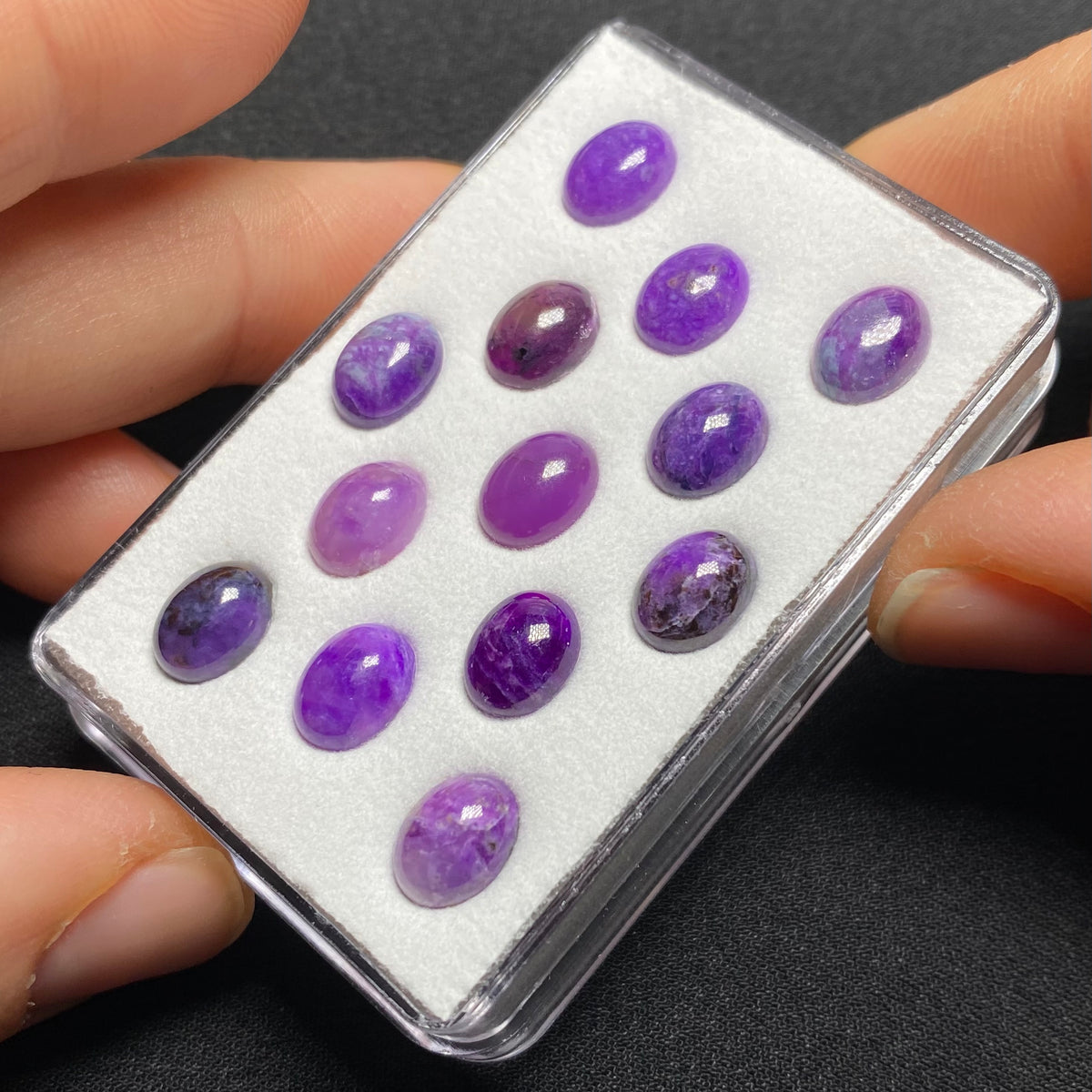 Sugilite Cabochons, Wessels Mine, South Africa