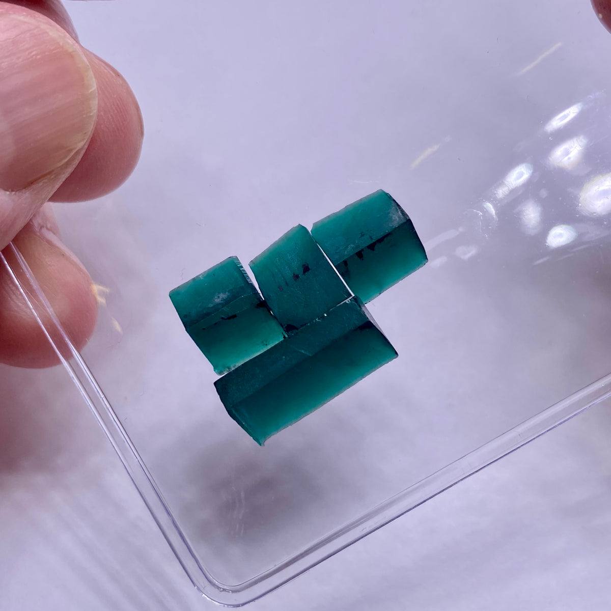 Synthetic Vanadium-Bearing Chrysoberyl (Kyocera, Japan, 1990s)