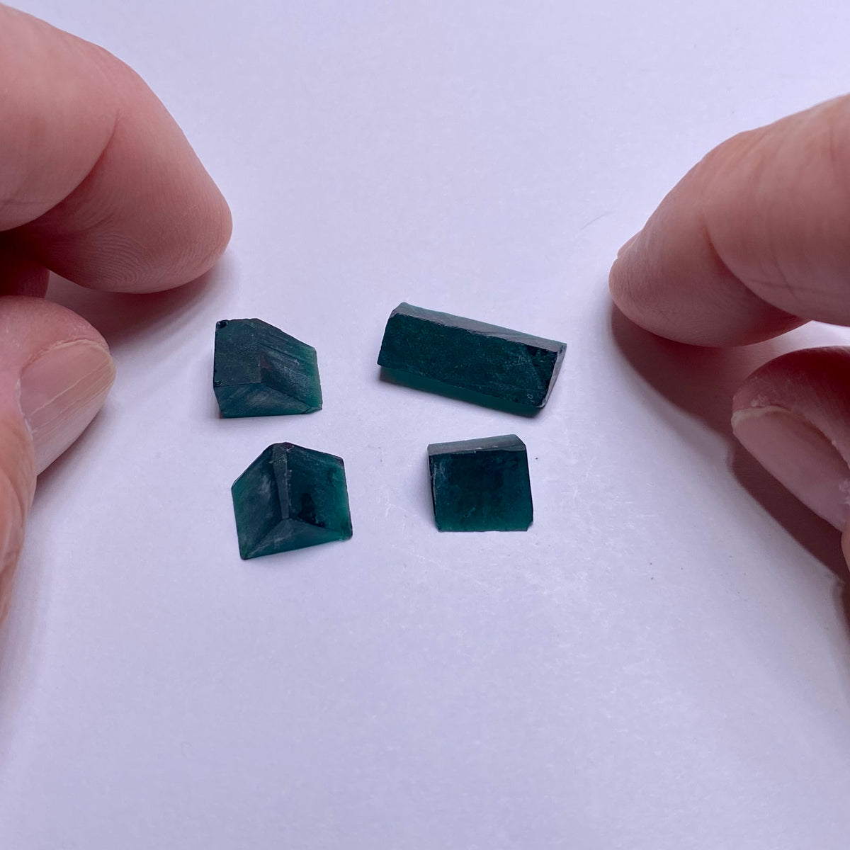 Synthetic Vanadium-Bearing Chrysoberyl (Kyocera, Japan, 1990s)