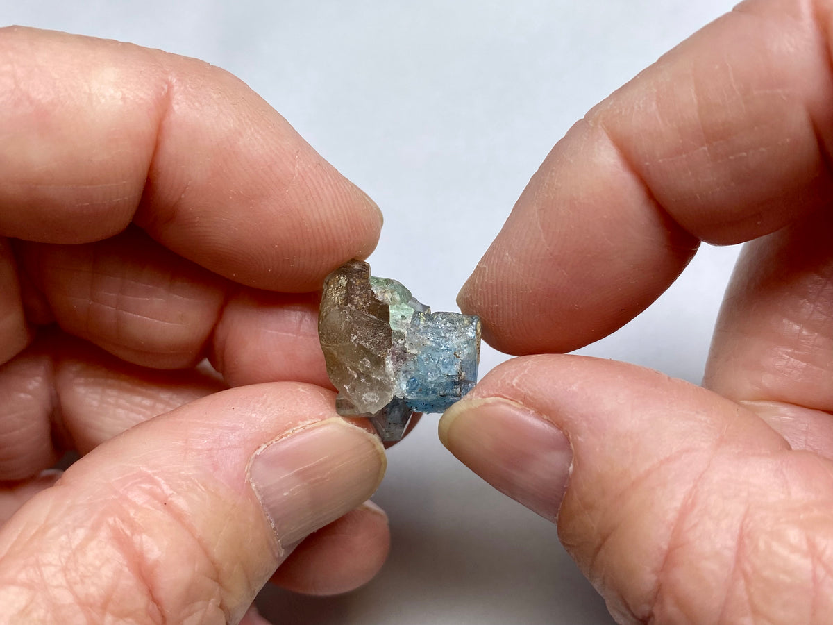 Aquamarine, Smoky Quartz, and Apatite Cluster – Erongo Mountains, Namibia