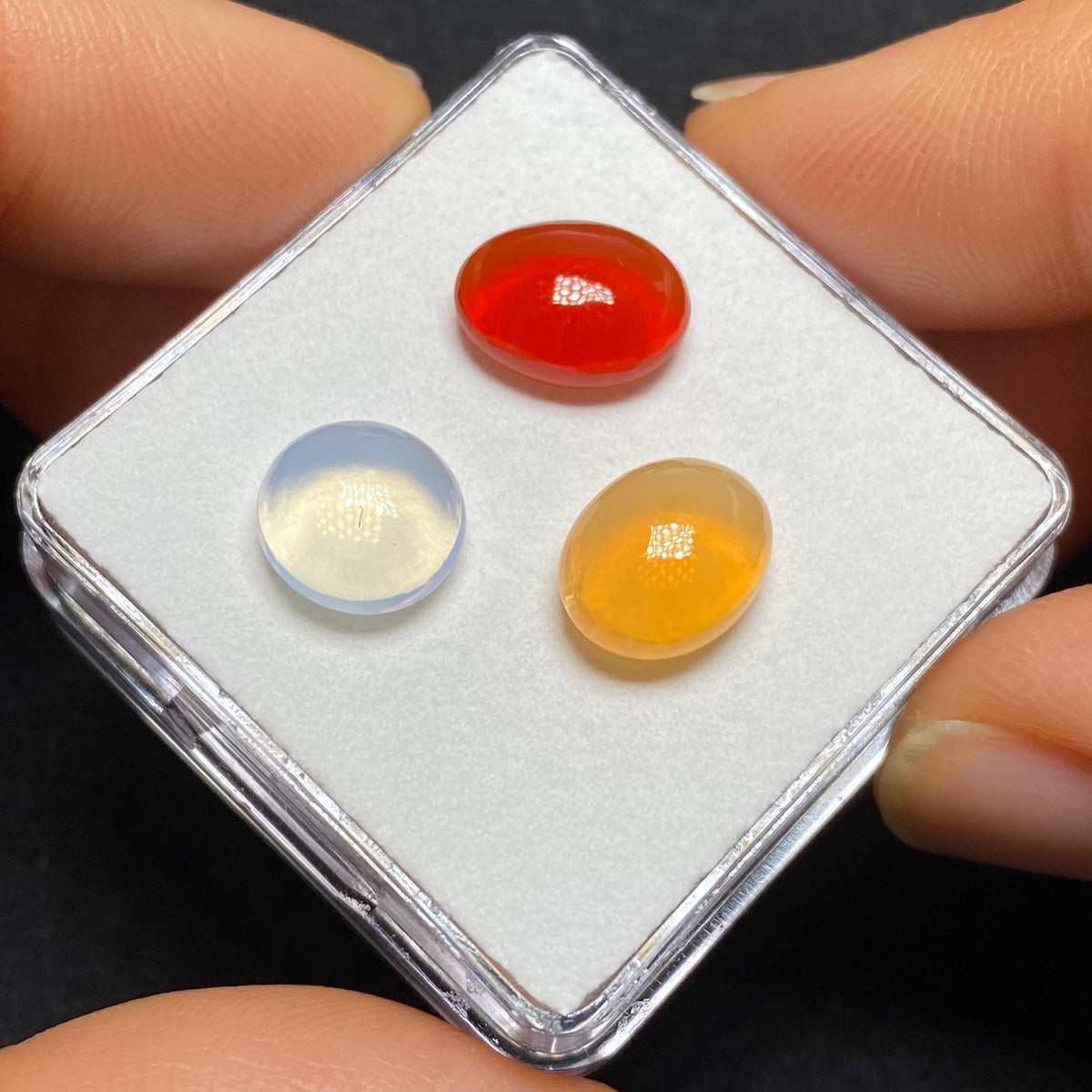 Mexican Fire Opal Cabochons