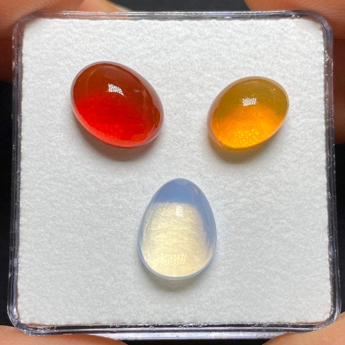 Mexican Fire Opal Cabochons